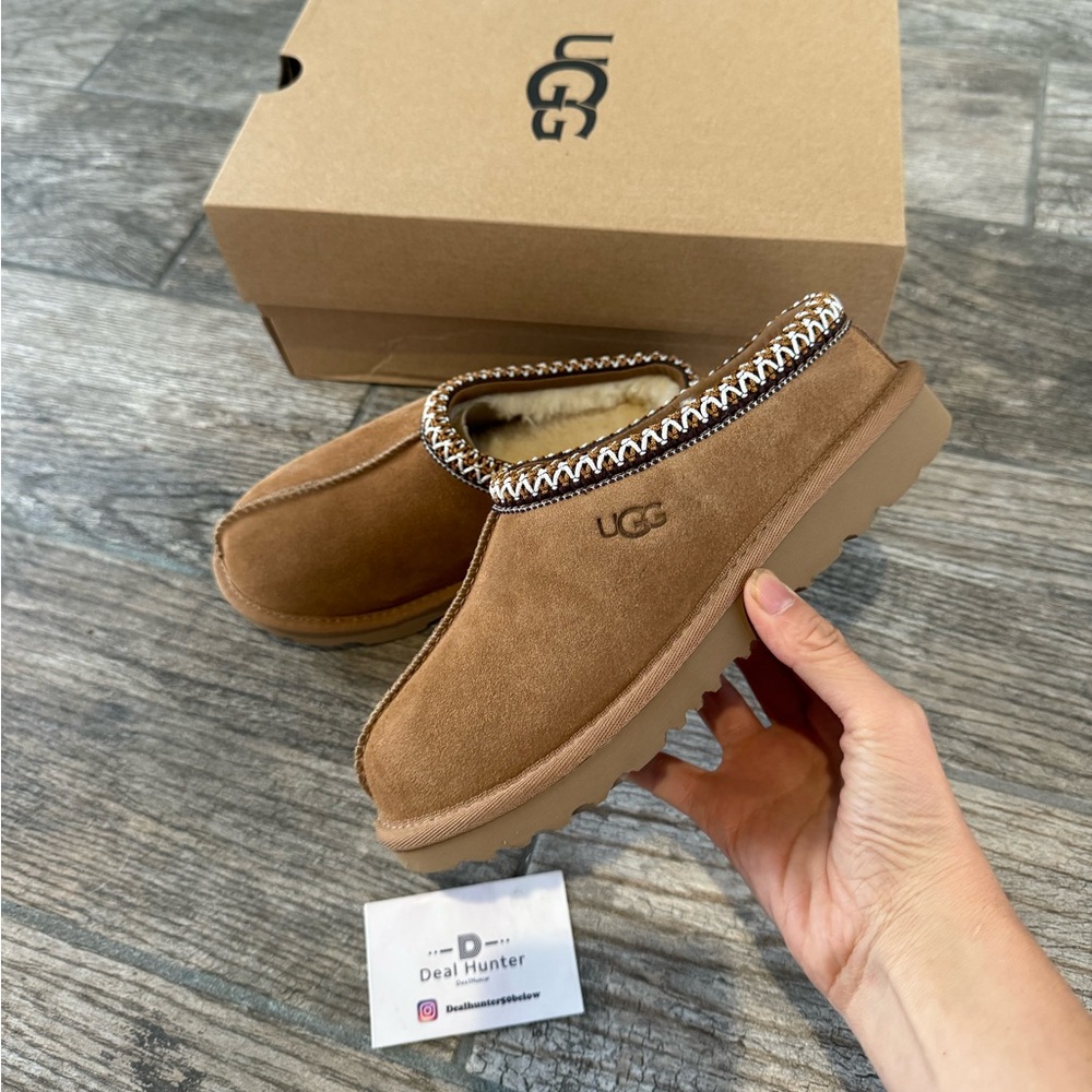 Brand New UGG Tasman II Slippers Chestnut (Kids 3K)